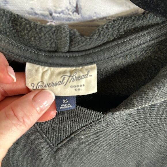 ✨ Universal Thread Oversized Hoodie - Size XS, Dark Gray - Picture 2 of 3